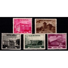 1955. Rumænien. Bukarest-museer. Komplet sæt. Postfrisk.